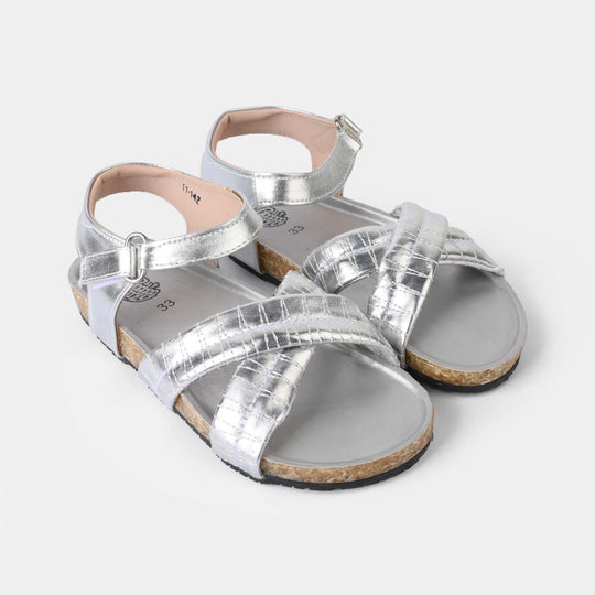 Teens Girls Sandal 11-142-SILVER