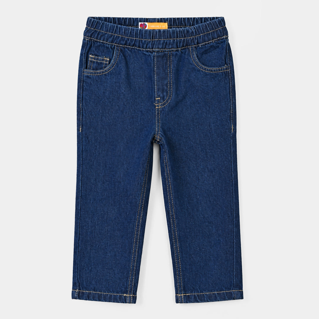 Boys Denim Rigid Pant Fresh Blue-Mid Blue