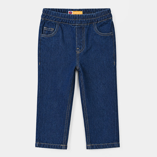 Boys Denim Rigid Pant Fresh Blue-Mid Blue