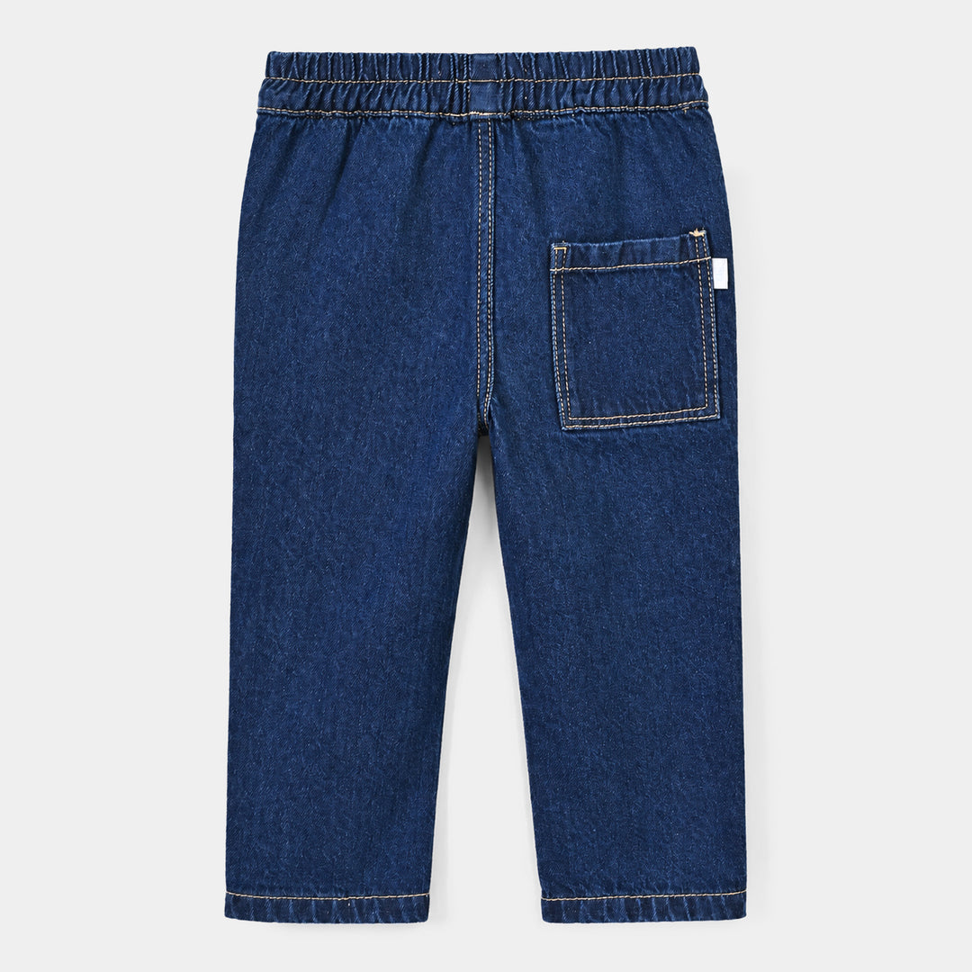 Boys Denim Rigid Pant Fresh Blue-Mid Blue