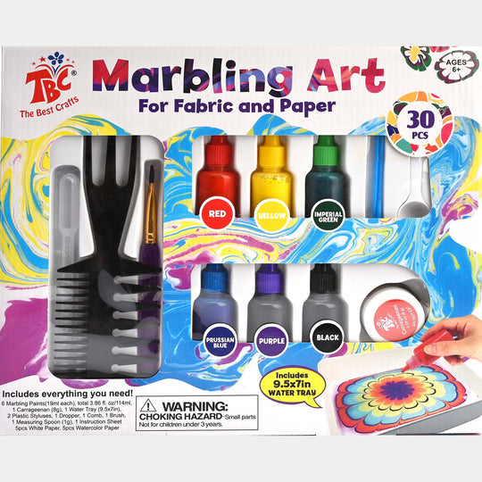 Marbling Art for Fabric and Paper Painting Kit