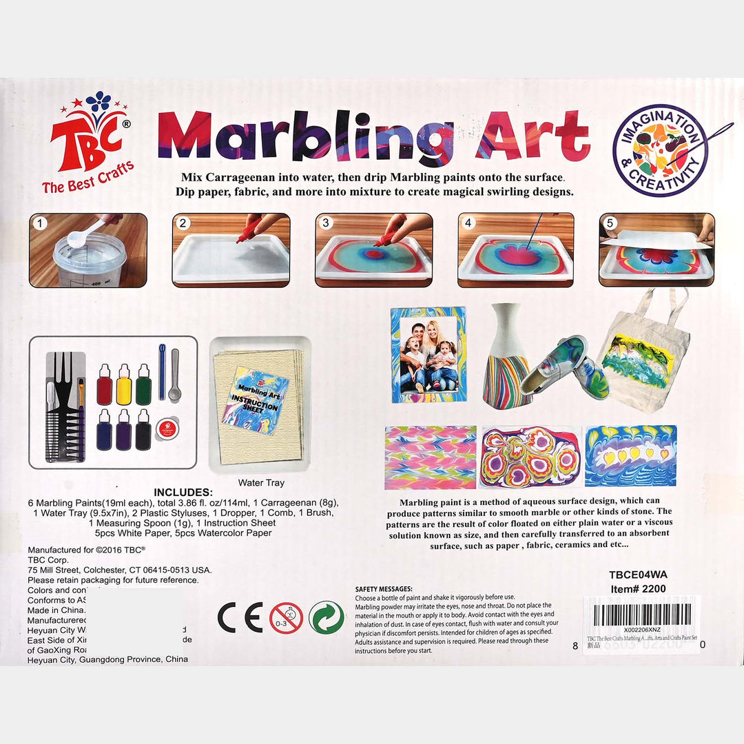 Marbling Art for Fabric and Paper Painting Kit