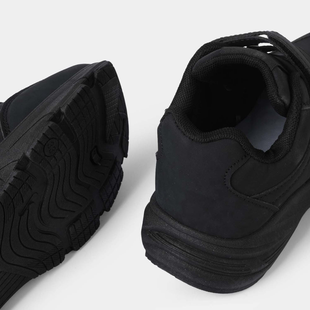 Boys School Shoes ST-57-BLACK