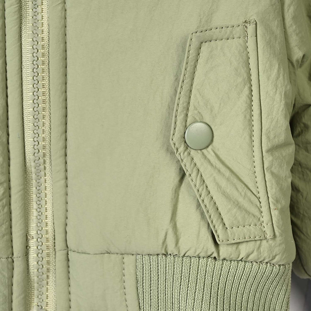 Infant Boys Puffer Jacket Green Forest-Green