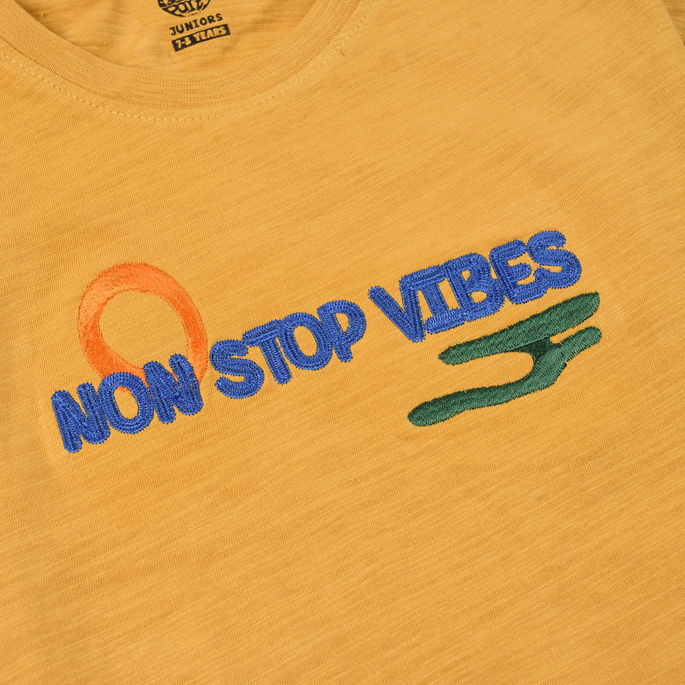 Boys Slub Jersey T-Shirt – Ochre