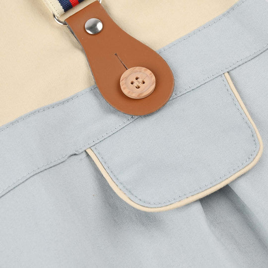 Infant Boys Jersey/Terry Romper - Beige