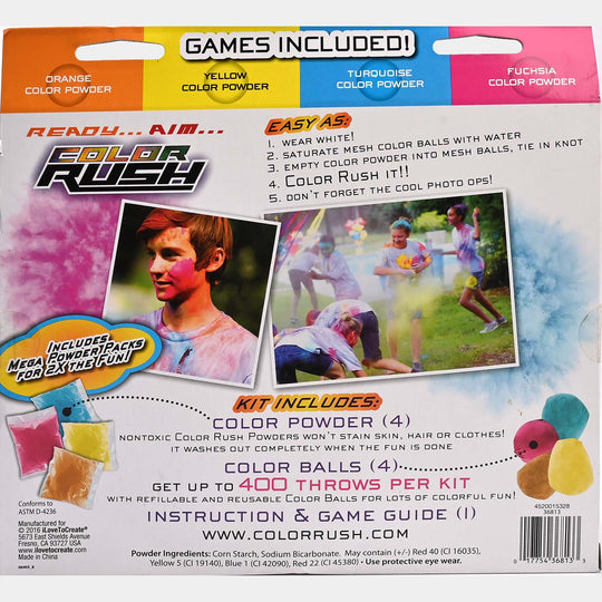 Color Rush 4-Player Party Kit
