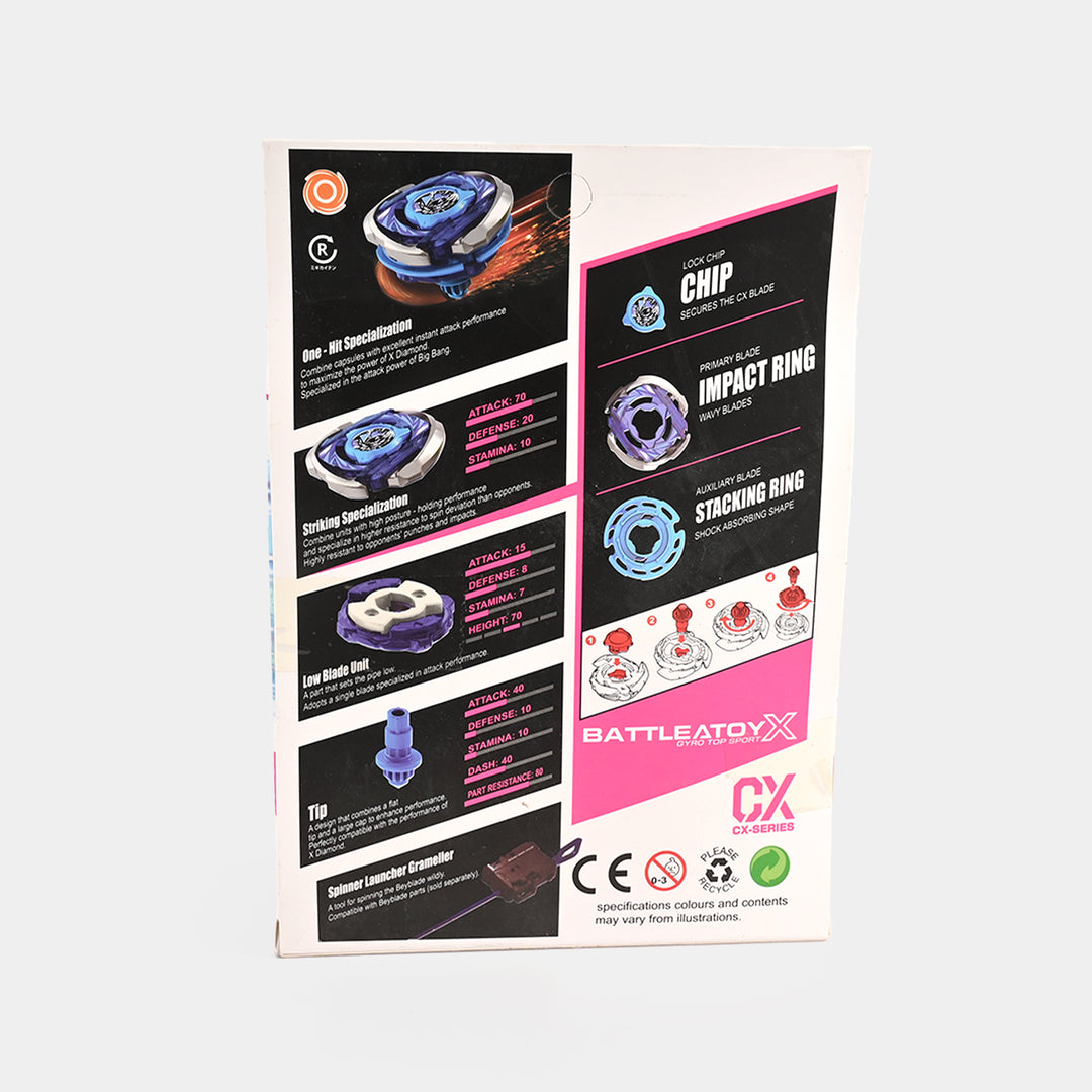 Gyroscope Spinning Beyblade Battle Set