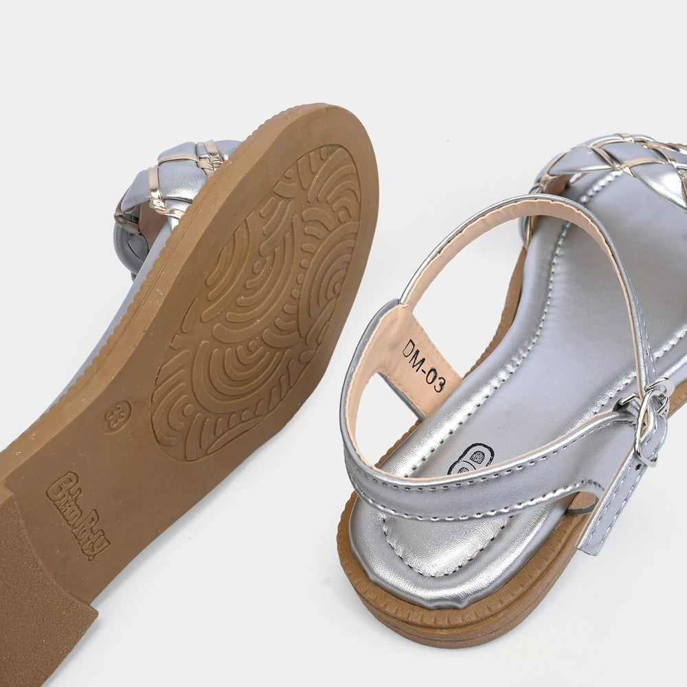 Girls Sandal DM-003-SILVER