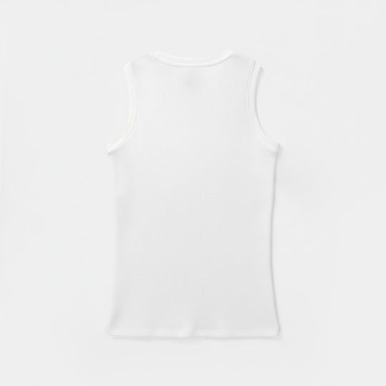 Boys Thermal Sando Waves - Off White