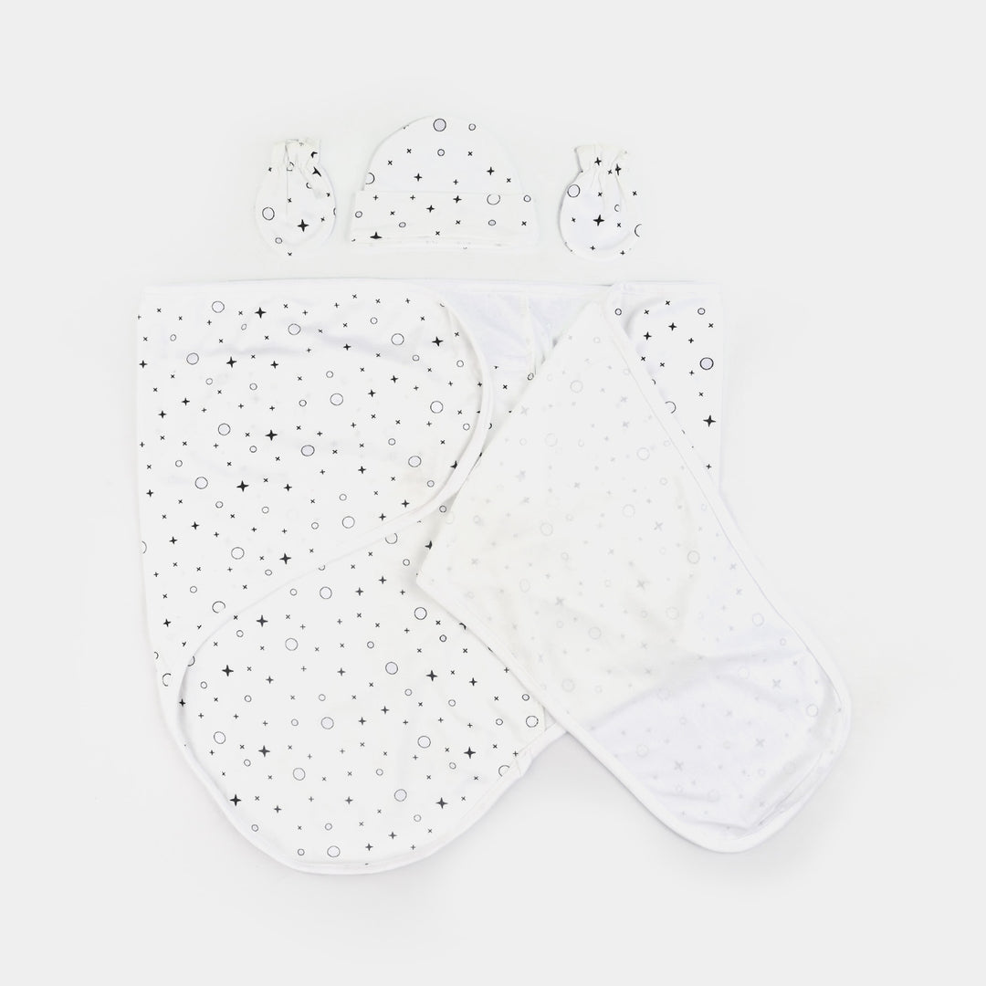 Infant Big Swaddle with Cap & Mittens