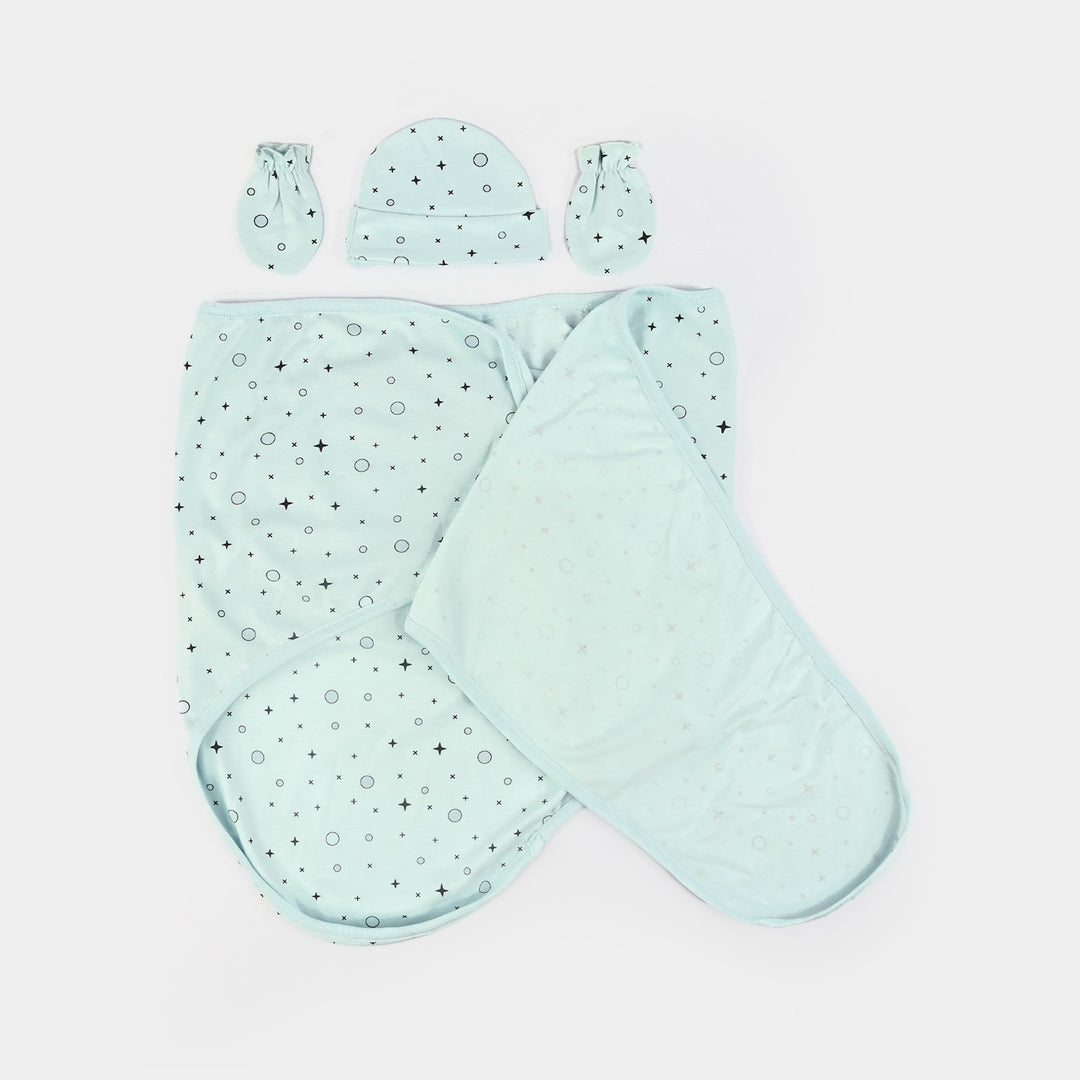 Infant Big Swaddle with Cap & Mittens