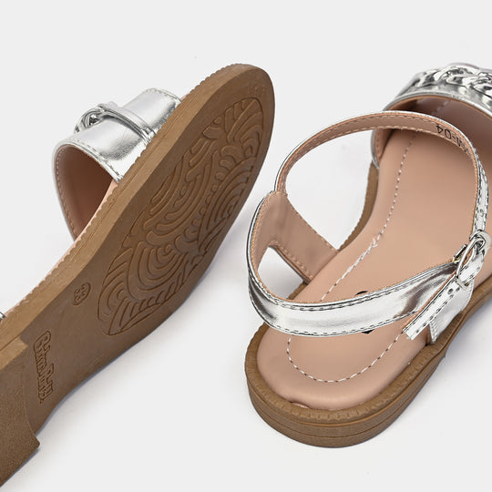 Girls Sandal DM-004-SILVER
