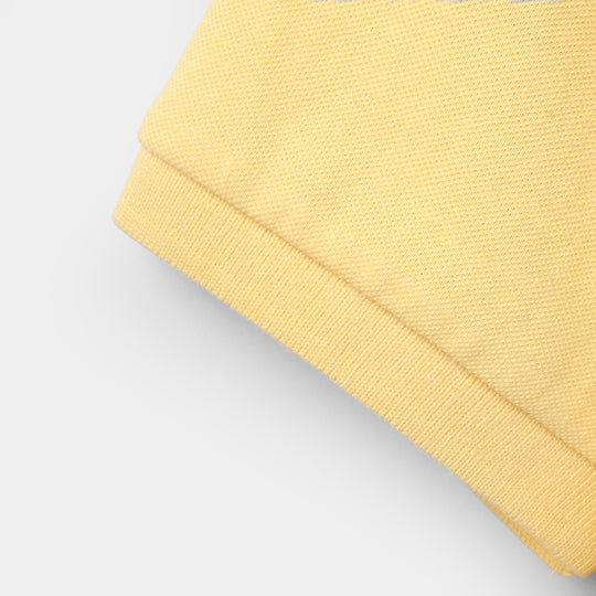 Boys Cotton PK Polo Basic - Yellow