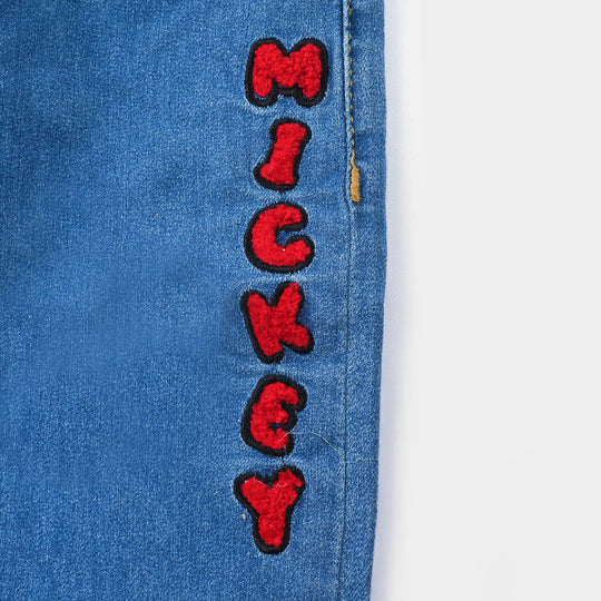 Infant Boys Denim Stretch Pant Character -LIGHT BLUE