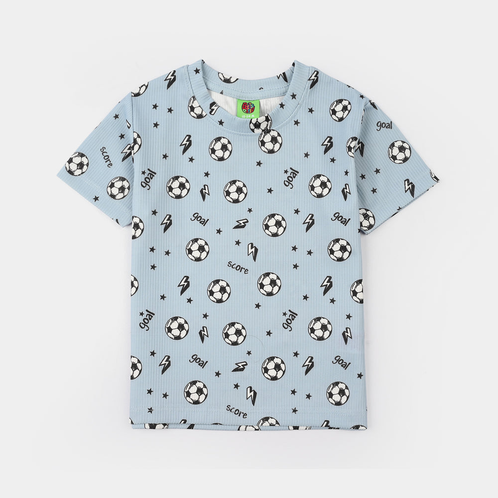 Infant Boys Jersey/Terry Night Suit - Blue