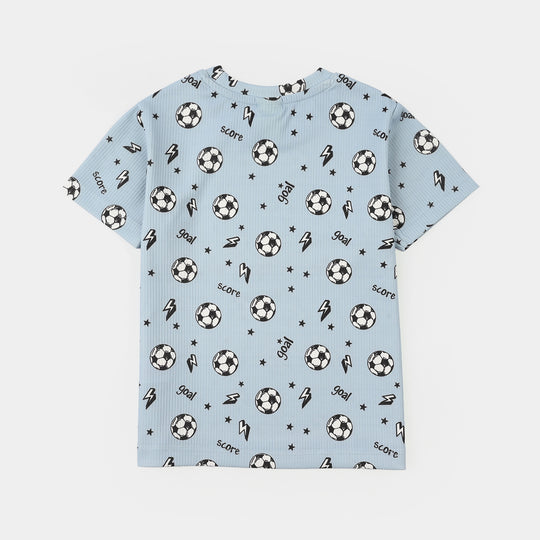 Infant Boys Jersey/Terry Night Suit - Blue