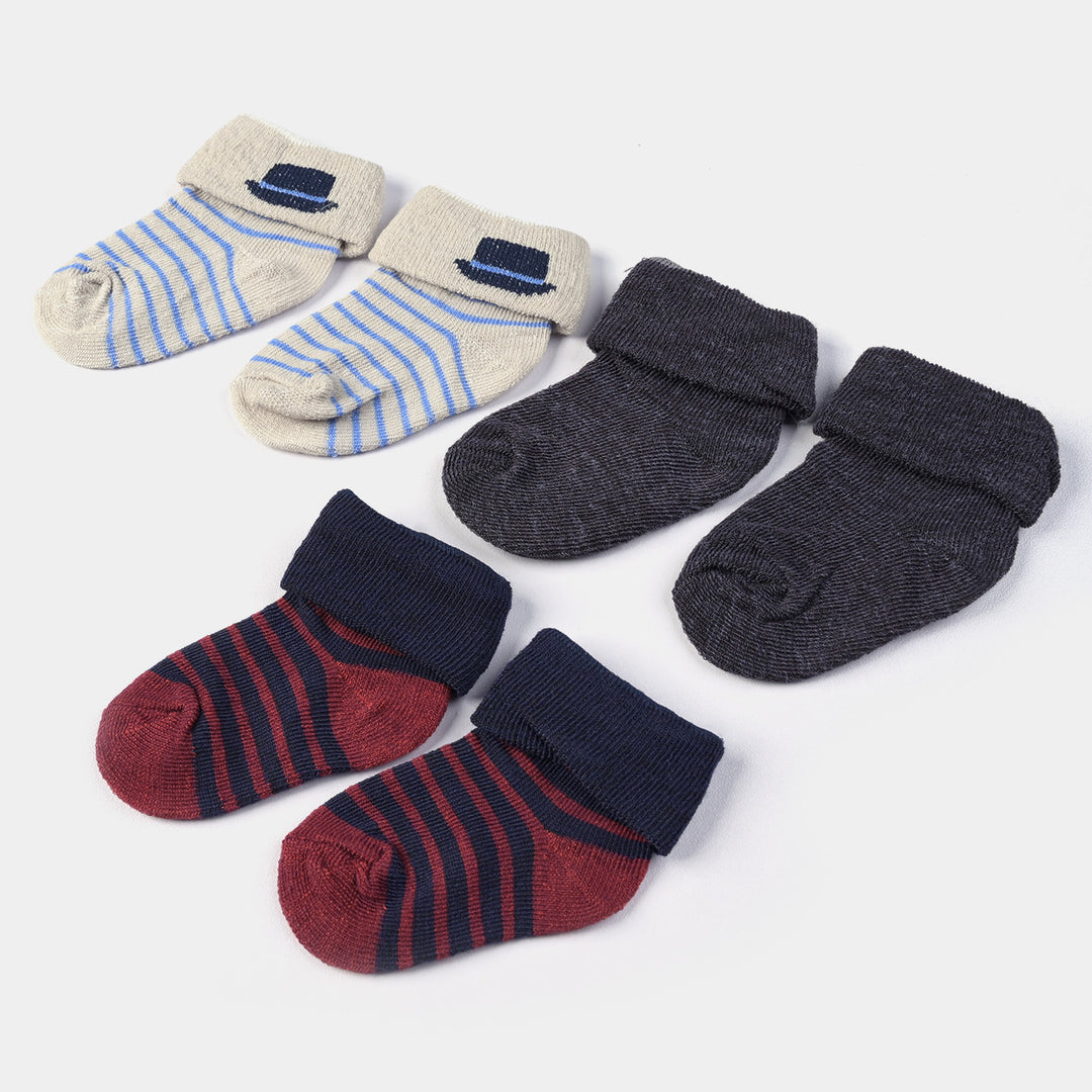 INFANT BABY 3 PAIR SOCKS | 0-12M