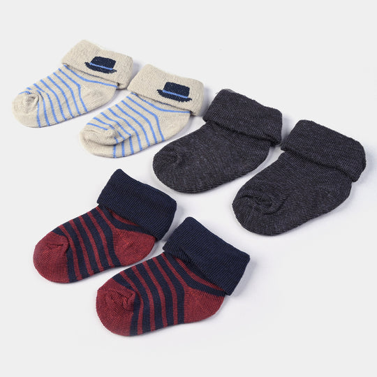 INFANT BABY 3 PAIR SOCKS | 0-12M