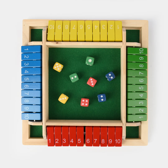 Multi Sided Dice Number Wooden Family Board Game