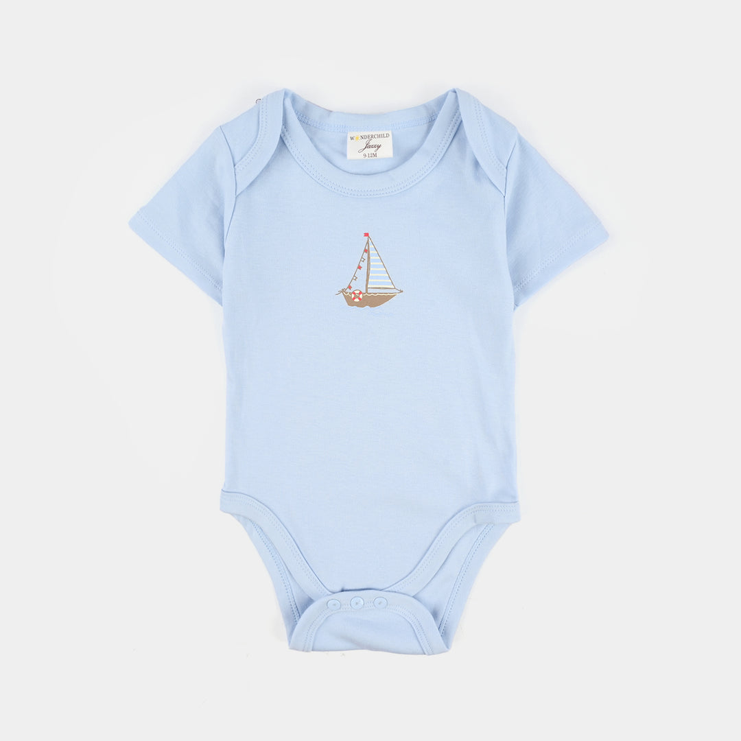 Infant Boys Jersey/Terry 3Pc Gift Set 287-055-BLUE