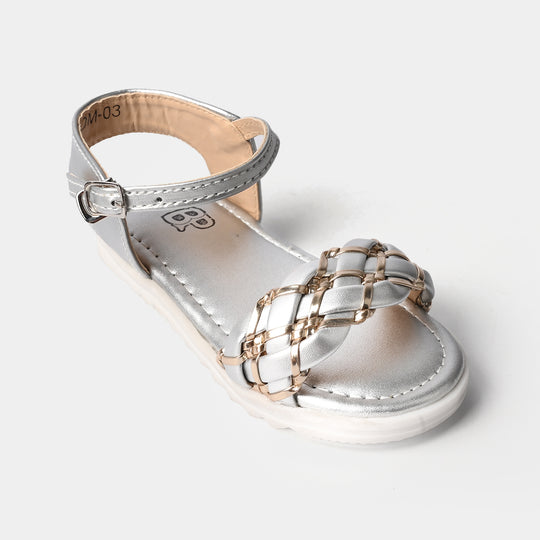 Girls Sandal DM-003-SILVER