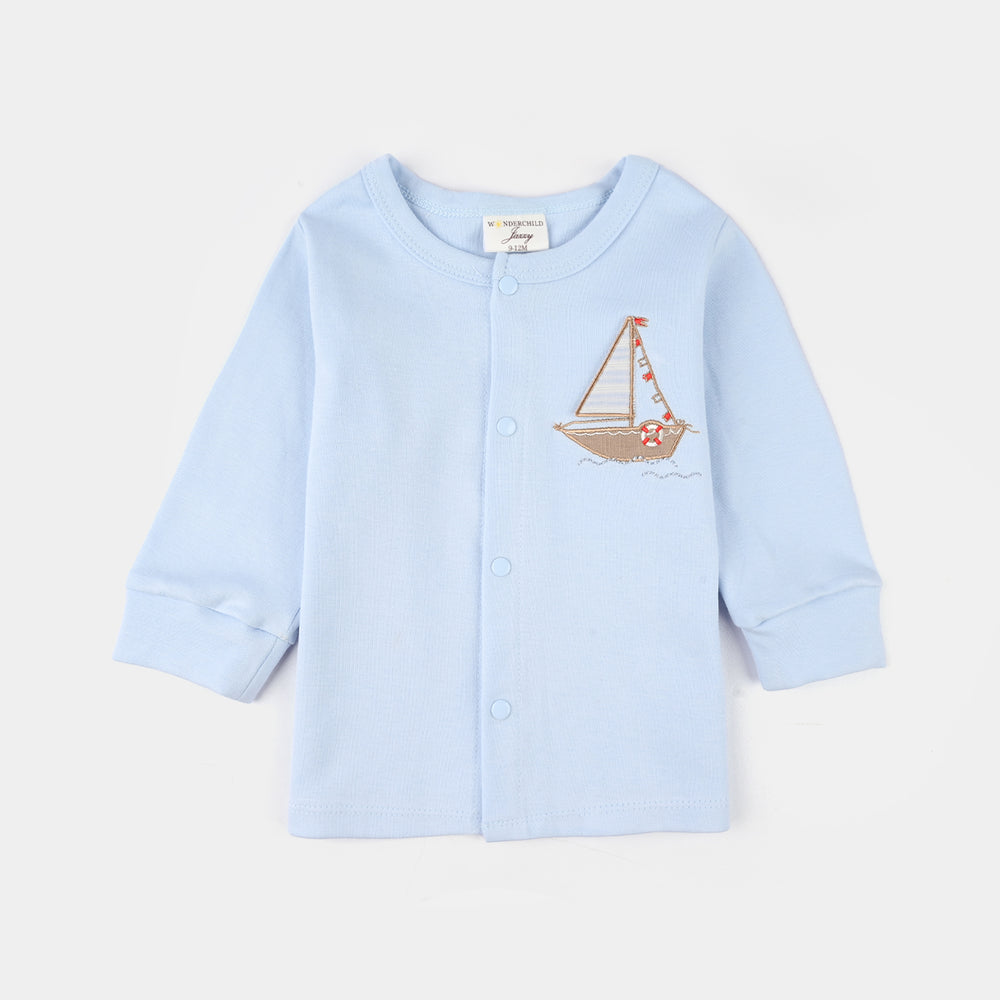 Infant Boys Jersey/Terry 3-Piece Gift Set - Blue