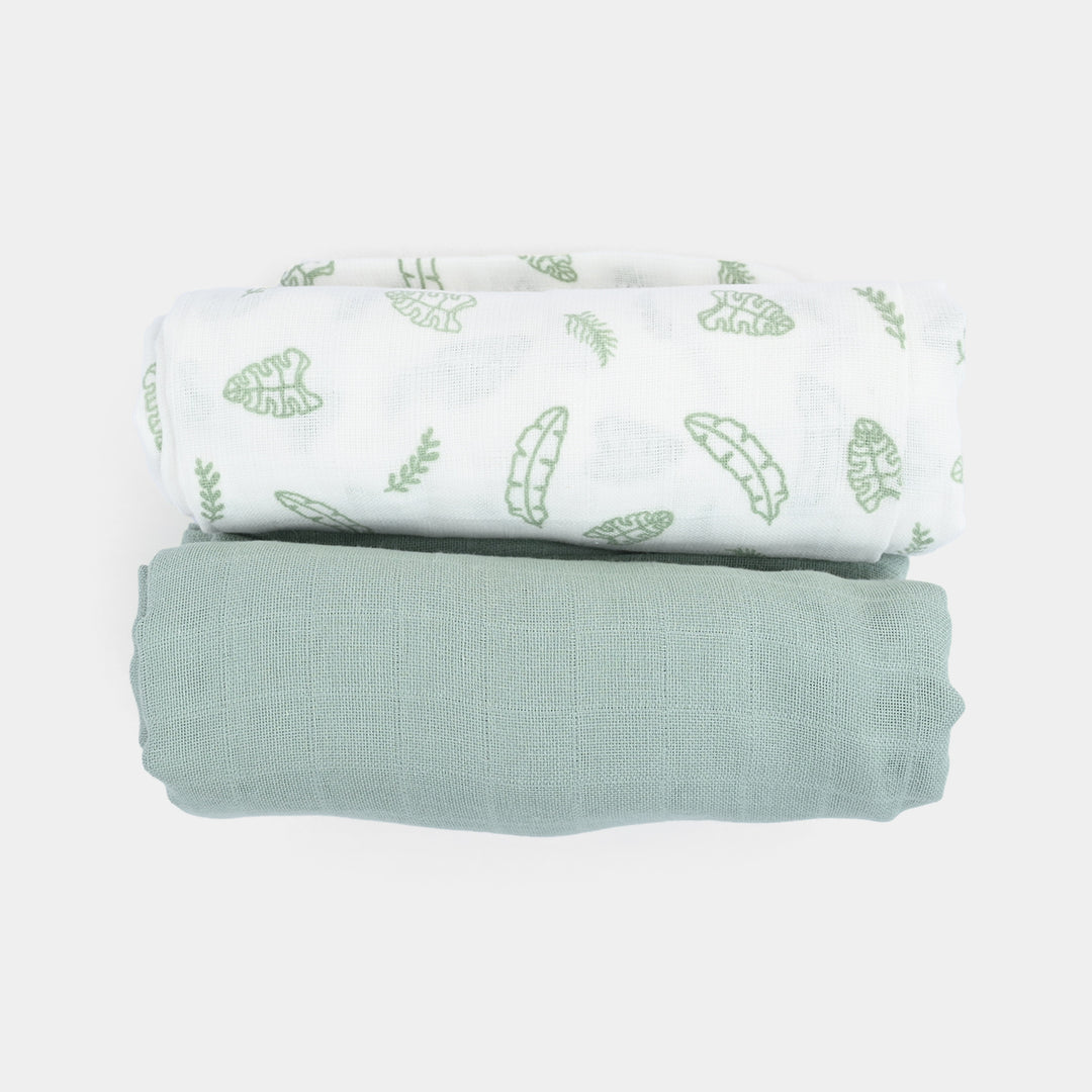 Muslin Baby Swaddle Blanket | 2PCs