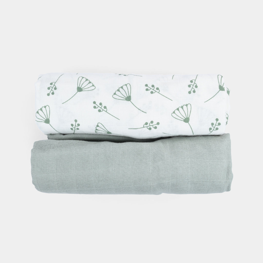 Muslin Baby Swaddle Blanket | 2PCs