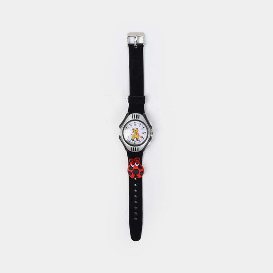 Character Print Wrist Watch For Kids