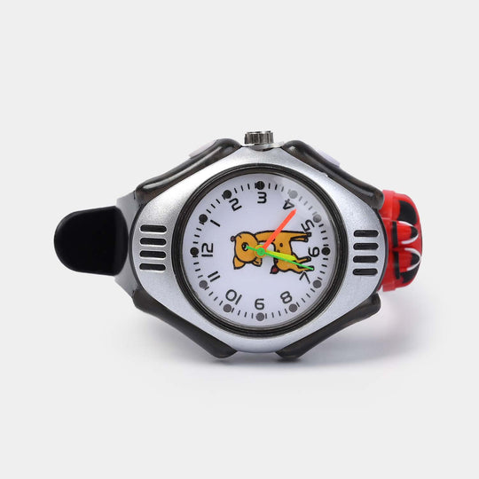 Character Print Wrist Watch For Kids
