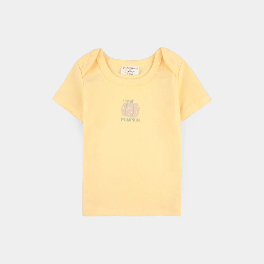 Infant Boys Jersey/Terry 3-Pc Suit - Yellow