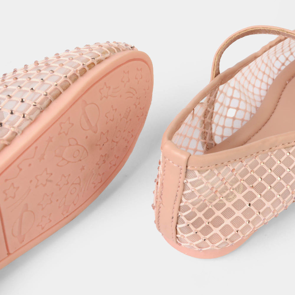 Girls Pumps BS-058-Peach