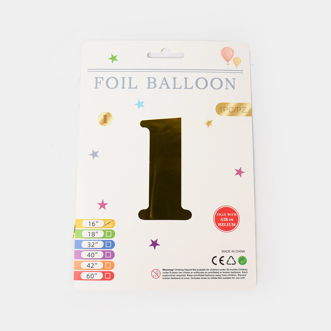 16-Inch Tall Letter Foil Balloons For Celebrations