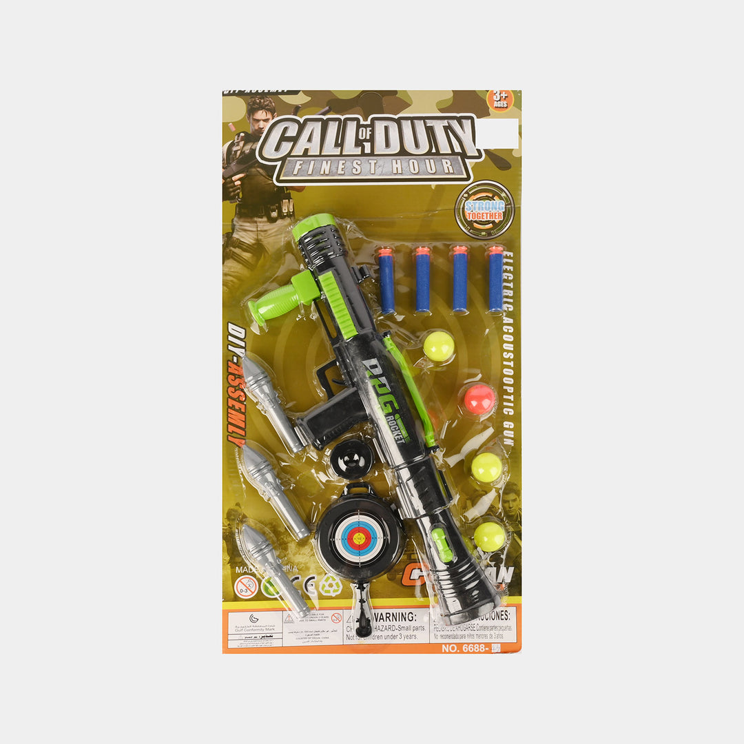 Soft Dart Launcher Blaster Toy For Kids
