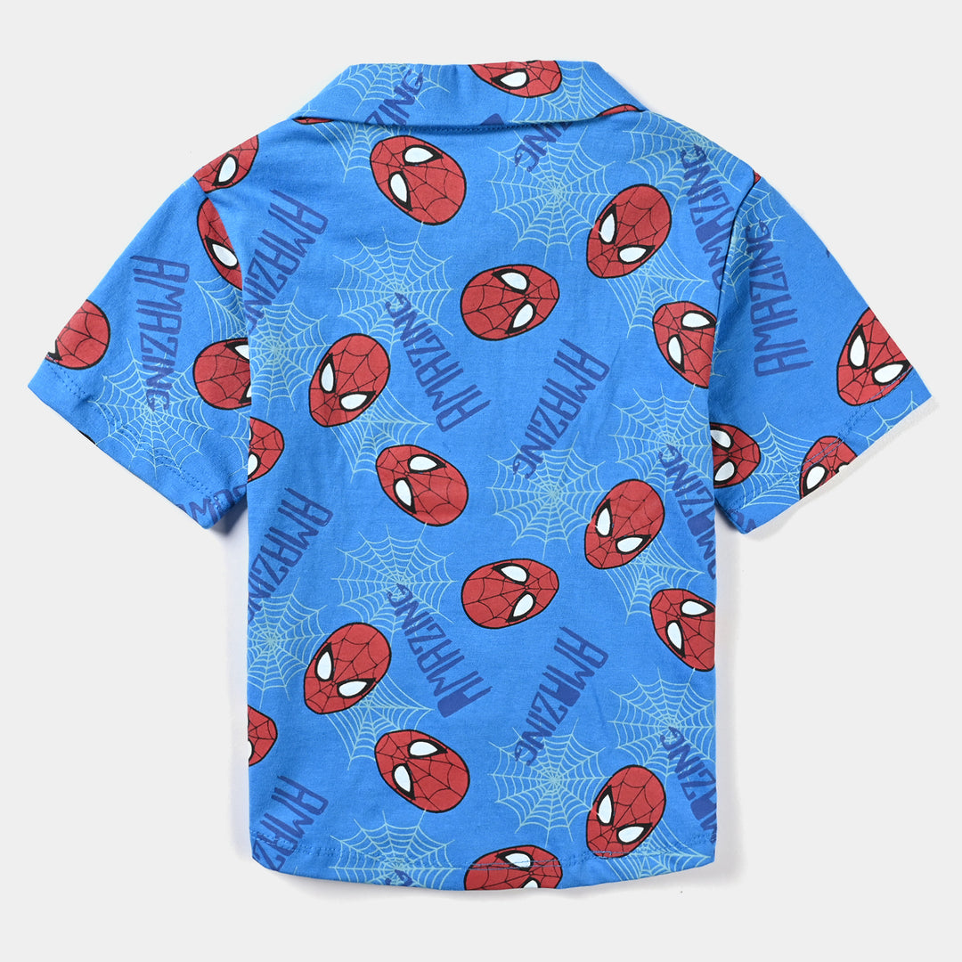 Boys Jersey/Terry 2 Piece Suit-Blue