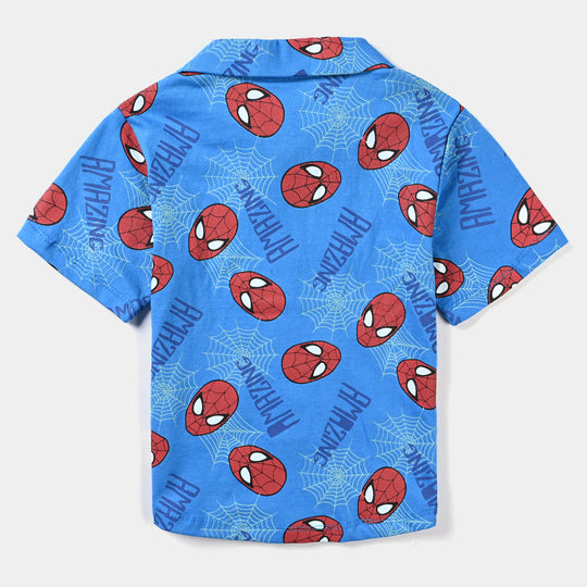 Boys Jersey/Terry 2 Piece Suit-Blue
