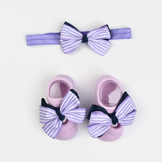 Baby Gift Set Socks With Headband | 3-12M