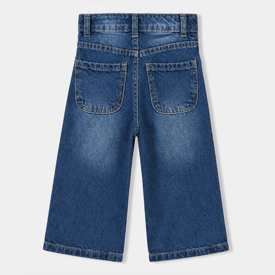 Girls Denim rigid Pant Polaris-DARK BLUE