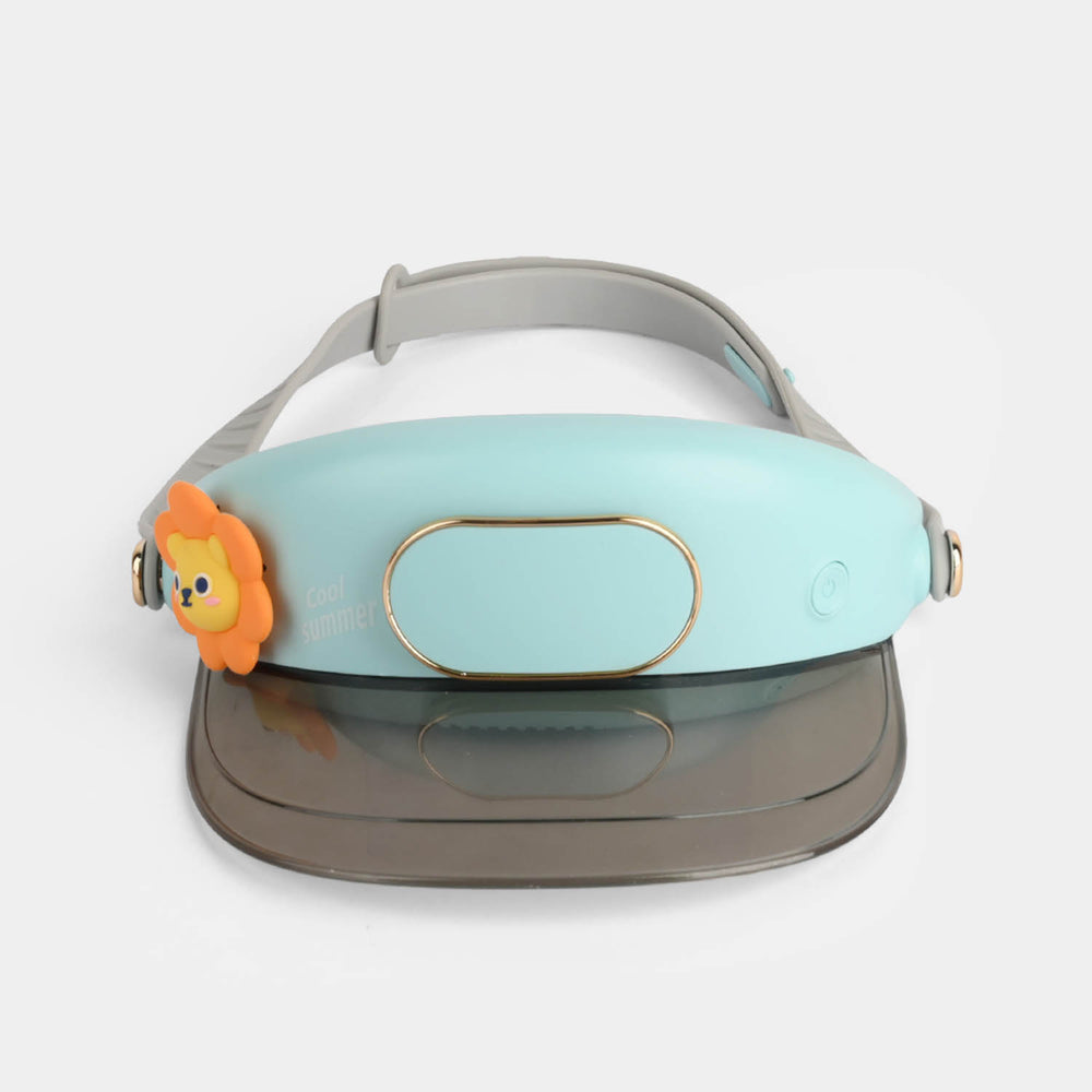 Kids Wearable Fan Sun Visor Hat