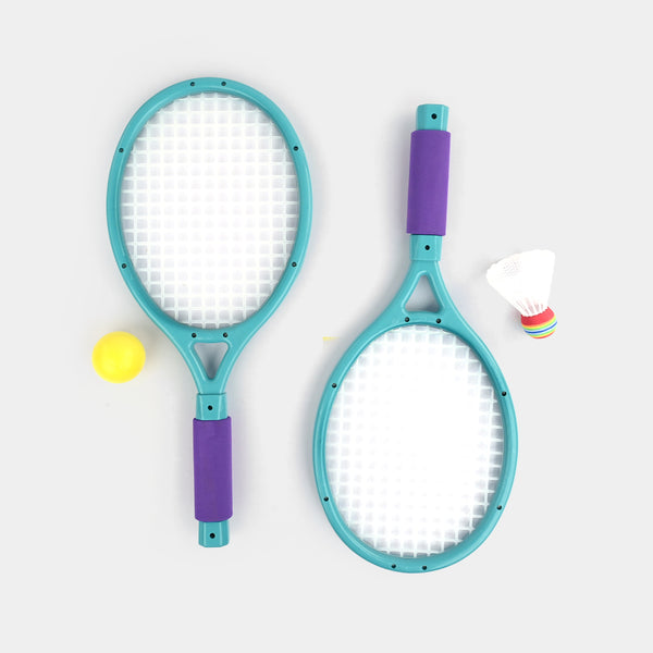 Kids' 2-in-1 Tennis & Badminton Racket Set