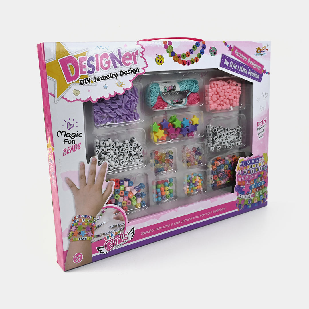 DIY Jewelry Design Kit | Beads & Strings for Kids’ Creative Fun