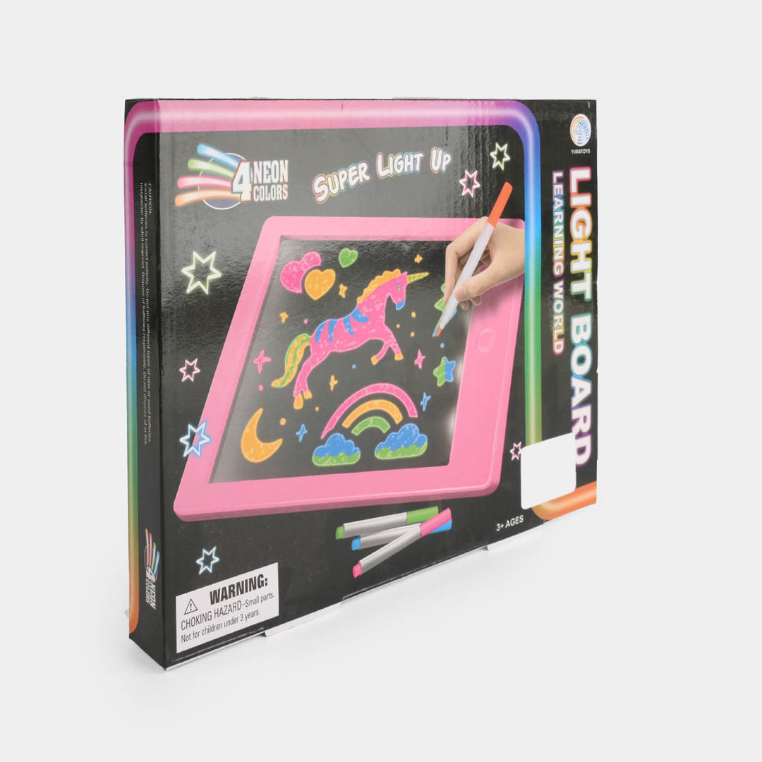 Fluorescent Drawing Board Set For Kids