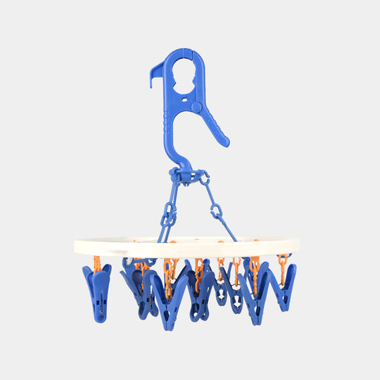 Baby Clothes Drying Hanger With Multiple Clips