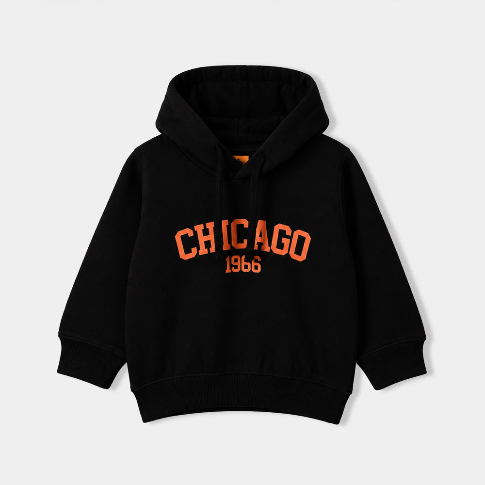 Boys Fleece 2 Piece Suit Chicago-BLACK