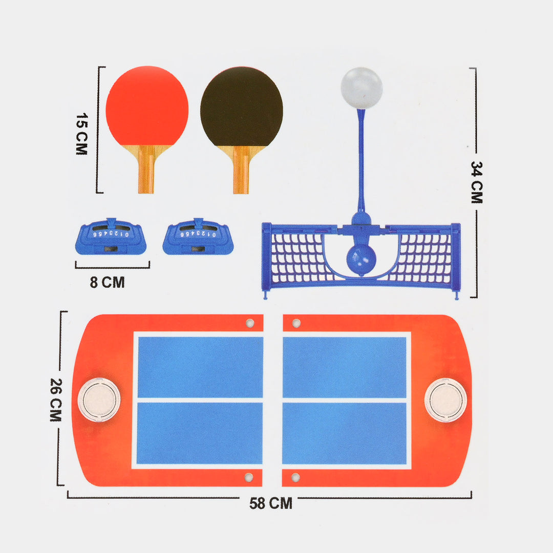 Mini Table Tennis Board Portable Desktop Ping Pong Game for Kids