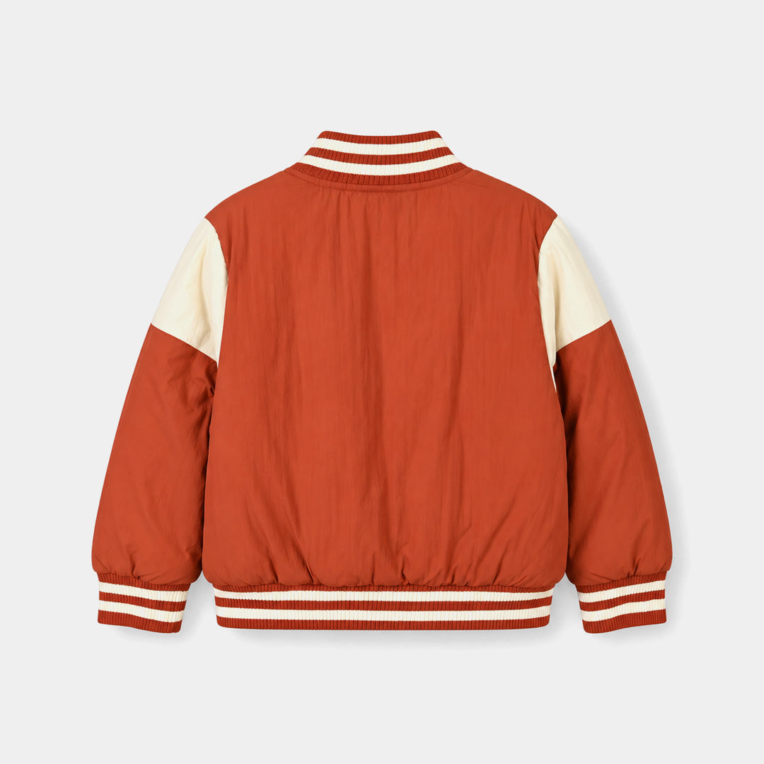 Boys Polyester Puffer Jacket Backcourt-Red