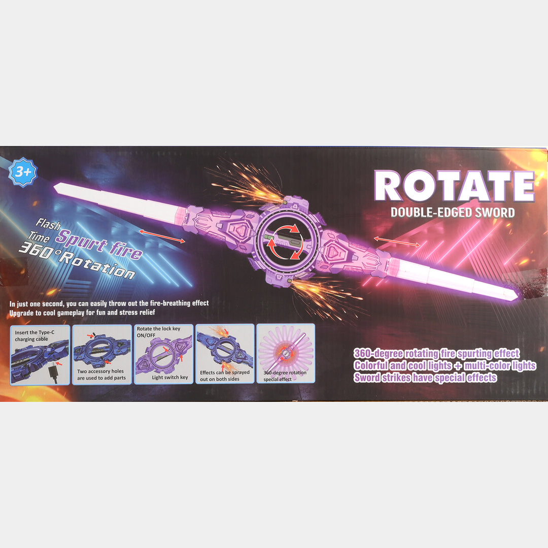 360-Degree LED Double-Edged Sword