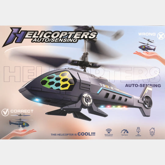 Indoor Flying Toy Auto-Sensing Helicopter Model for Kids
