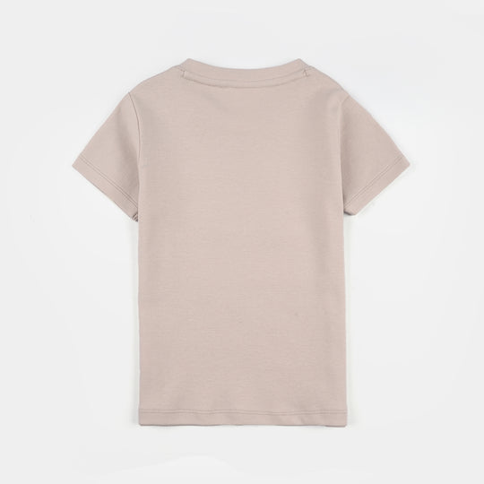 Infant Boys Jersey/Terry 2Pc Suit - Beige